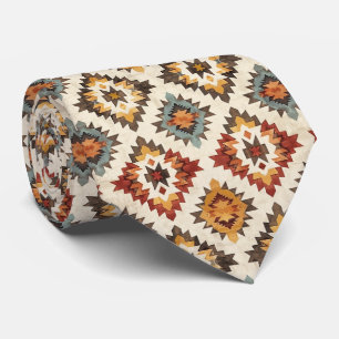 Cool Aztec Western tiled pattern  Neck Tie
