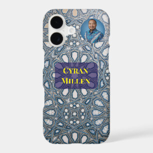 Cool Azure White Mediterranean Tile iPhone 17 Case