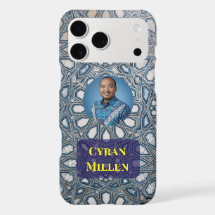 Cool Azure White Mediterranean Tile iPhone 17 Pro Max Case