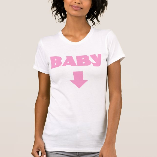 Cool Baby Arrow Maternity T-Shirt It's a Girl (Front)