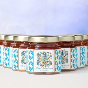Cool baby boy shower honey jar favors