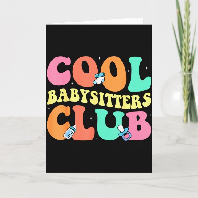Cool Babysitters Club - Groovy Design Babysitter B Card (Front)