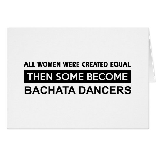Cool Bachata Dancing designs Cards (Front Horizontal)