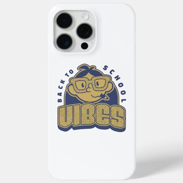 Cool Back to School Vibes Cartoon Art Case-Mate iPhone Case (Back)