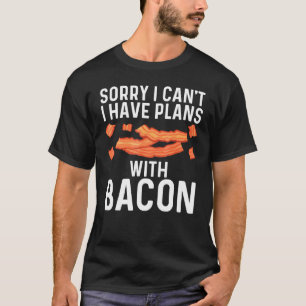 Cool Bacon Art For Men Women Pig Pork Strips Break T-Shirt