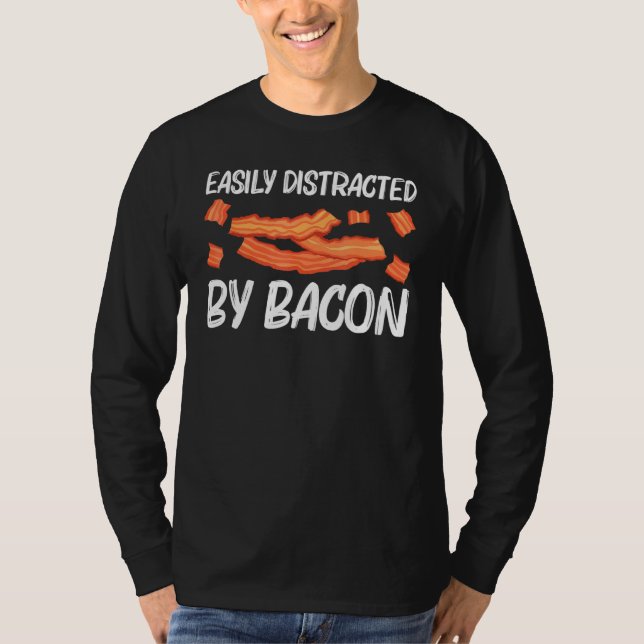 Cool Bacon Art For Men Women Pig Pork Strips Break T-Shirt (Front)