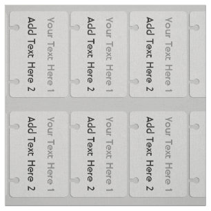 Cool Badge Add Text  Pattern  Grey Fabric