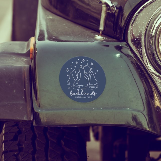 Cool Badlands National Park Souvenir Car Magnet (Creator Uploaded)