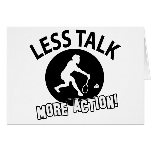 Cool BADMINTON designs Cards (Front Horizontal)