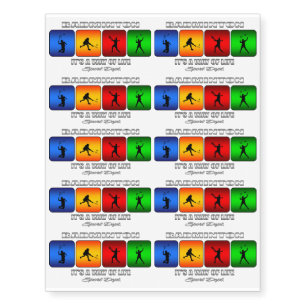 Cool Badminton It Is A Way Of Life Temporary Tattoos