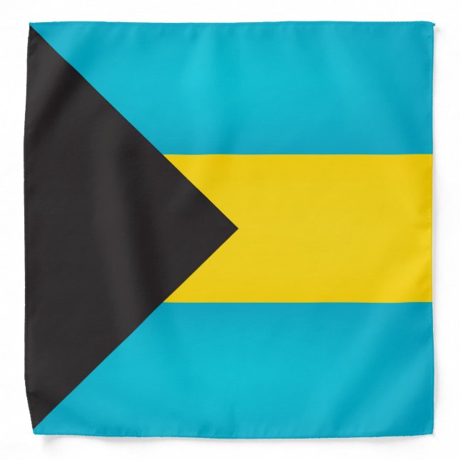 Cool Bahamas Flag Fashion Bandana (Front)