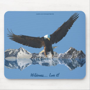 Cool Bald Eagle Wildlife Collection Mouse Pad
