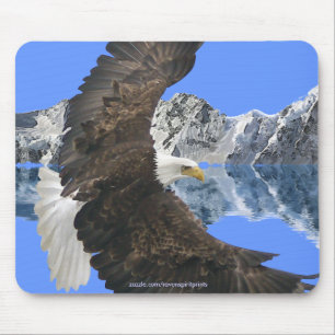 Cool Bald Eagle Wildlife Collection Mouse Pad