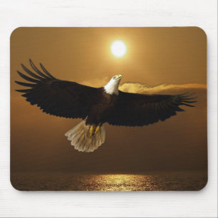 Cool Bald Eagle Wildlife Collection Mouse Pad
