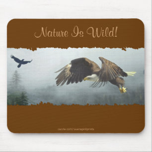 Cool Bald Eagle Wildlife Collection Mouse Pad