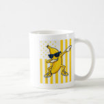 Cool Banana Vintage American Flag Dabbing Banana L Coffee Mug