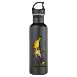 Cool Banana with Suit - Dab Funny Dancing Fruit Stainless Steel Water Bottle