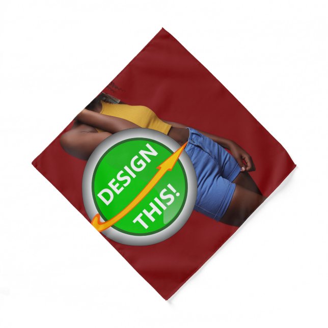 COOL! Bandana - Kids / Small 18" x 18" - Custom (Front)