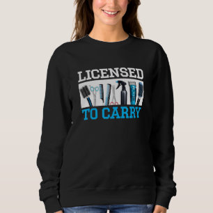Cool Barber For Men Women Hairstylist Hairdresser  Sweatshirt