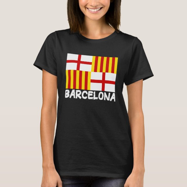 Cool Barcelona Flag T-Shirt (Front)