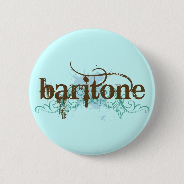 Cool Baritone Music Button (Front)