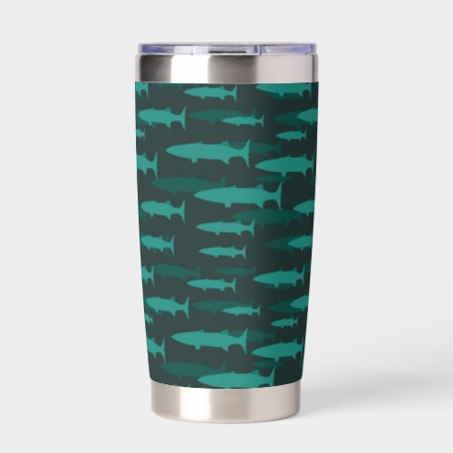 Cool Barracuda Patterned Water Bottle Insulated Tumbler