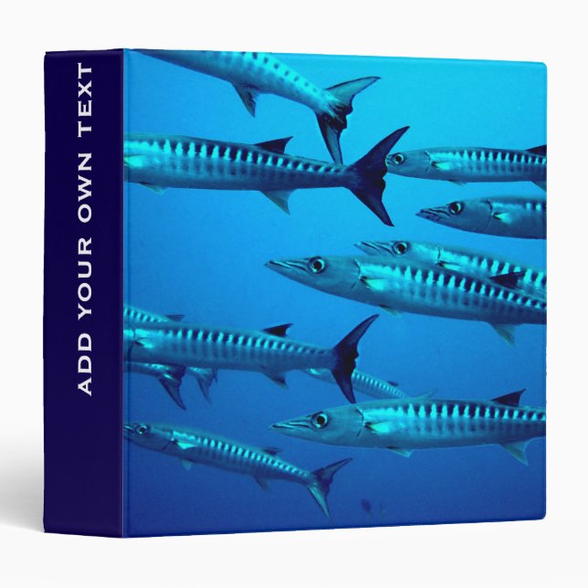 Cool Barracudas Personalised 3 Ring Binder (Front/Spine)