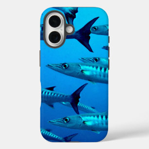 Cool Barracudas Underwater iPhone 16 Case