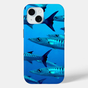 Cool Barracudas Underwater iPhone 15 Case