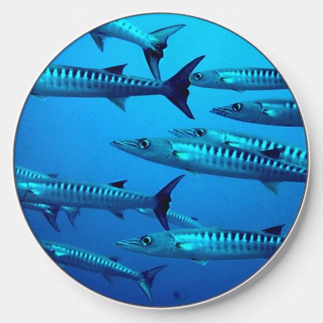 Cool Barracudas Underwater Photo Wireless Charger (Front)