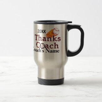 Cool Baseball Coaches Gift Ideas NAME and YEAR Coffee Mug