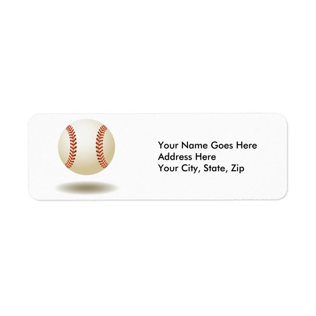 Cool Baseball Emblem Label (Front)