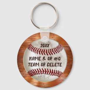 Cool Baseball Gifts for Players TEAM NAME and YEAR Keychain