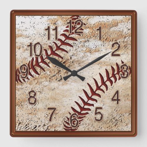 Cool Baseball Man Cave Wall Decor Baseball CLOCK