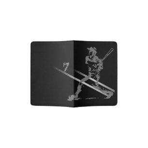 Cool Baseball Player Personalized Passport Holder