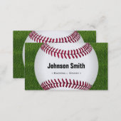 Cool Baseball Softball Coach Player Trainer Staff Business Card (Front/Back)