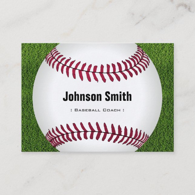 Cool Baseball Softball Coach Player Trainer Staff Business Card (Front)