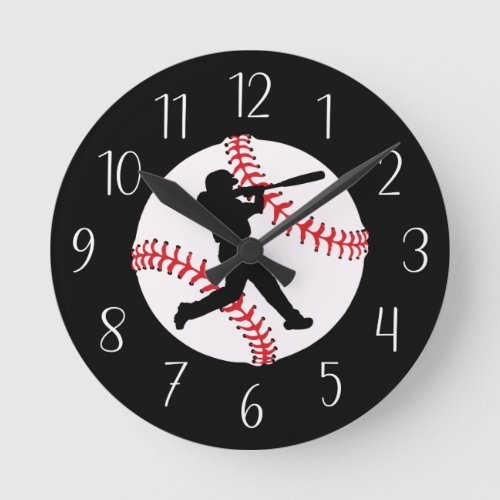 cool Baseball sports lovers Large Clock