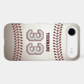Cool Baseball Stitches - Custom Number 33 and Name Case-Mate iPhone Case (Back (Horizontal))