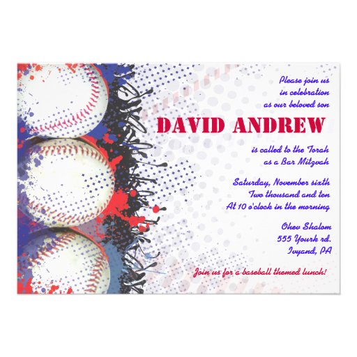 Baseball Cool Invitations 8