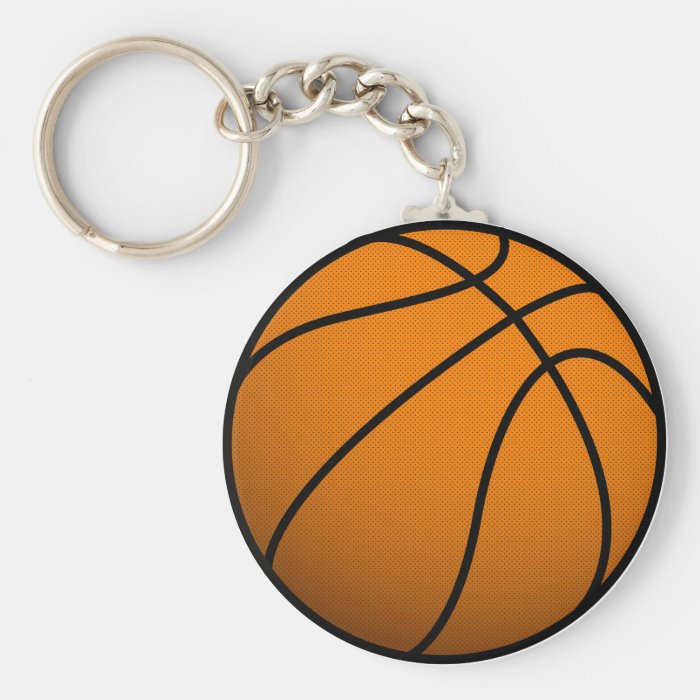 Cool Basketball and Custom Sports B Ball Keychain