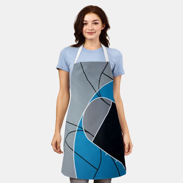 Cool Basketball Artwork Apron (Worn)