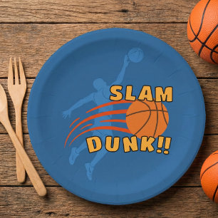 Cool Basketball Birthday Championship Paper Plates