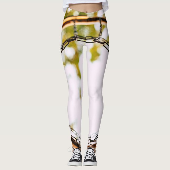 Cool Basketball Design Leggings (Front)
