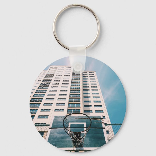 Cool Basketball Hoop Keychain (Front)