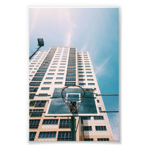 Cool Basketball Hoop Photo Print
