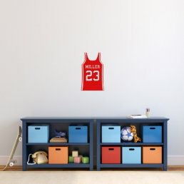 Cool Basketball Jersey Small Sports Wall Decal
