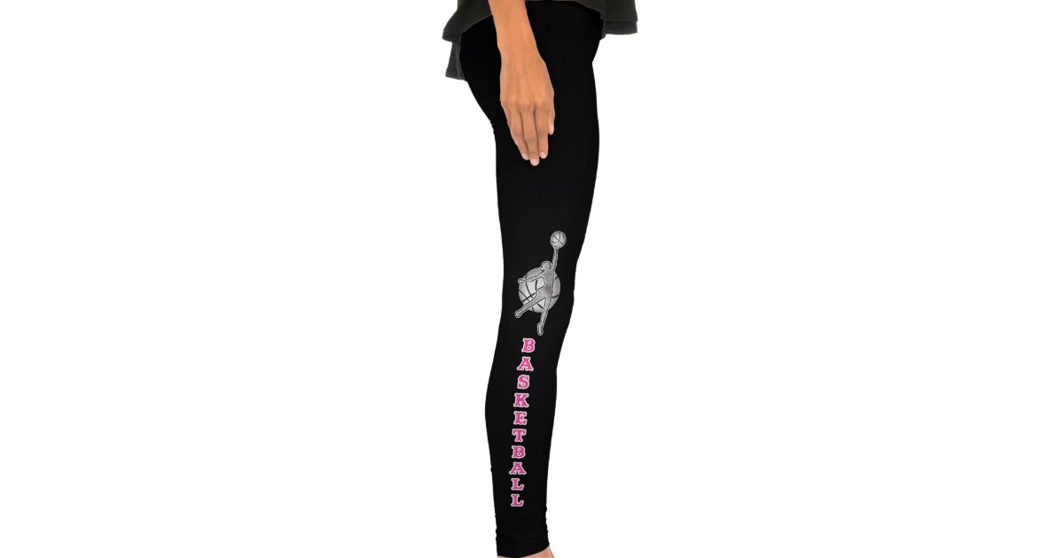Cool Basketball Leggings For Girls And Women Zazzle Com