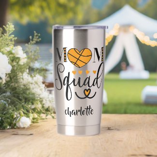 Cool Basketball Mom Squad Hearts Personalized 