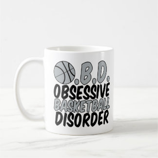Cool Basketball Player Humor Black Grey Kids Coffee Mug
